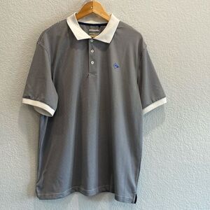 Dunlop Navy & White Striped Golf Athletic Polo Size XL